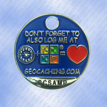 For Geocaching Racer Micro Travel Tag Geocoin 